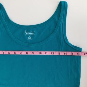 Turquoise ribbed tank by Lane Bryant 14